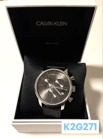 CALVIN KLEIN 크로노그래프 시계 K2G 271