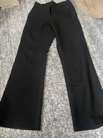 플레어 슬랙스 팬츠 블랙