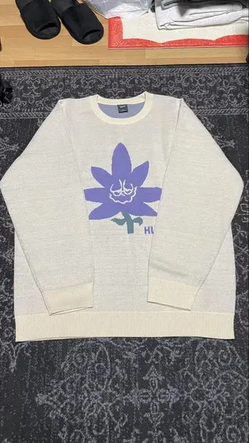 HUF 퍼플 버디 스웨터