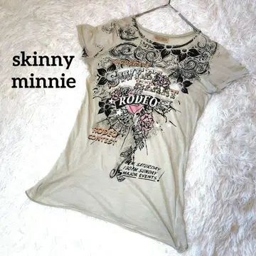 하자품! skinny minnie 로고 티셔츠 헤이세이 갸루 y2k