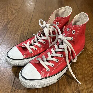 CONVERSE ALL STAR 하이컷 남성용 26.5cm 빨간색