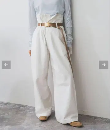 Spick & span Higuchi*S2WAY 하이 웨스트 팬츠
