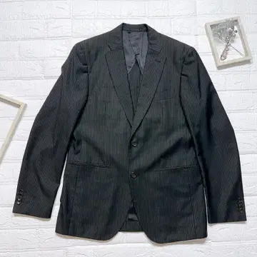 THE SHOP TKMIXPICE 테일러드 자켓 블랙 스트라이프