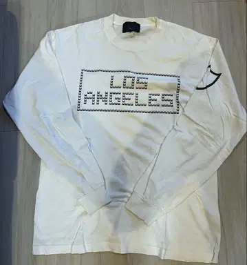 HTC LOS ANGELES 프린트 긴팔 티셔츠 M 화이트