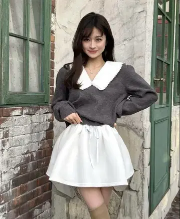 bibiy NELLY MINI SKIRT 화이트