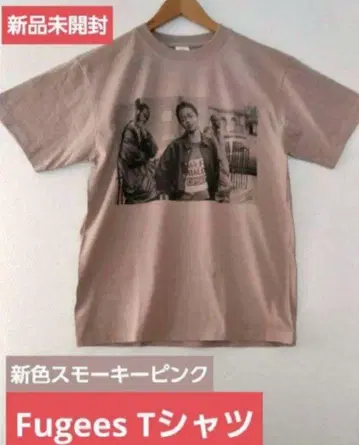 새상품 Fugees 푸지스 롤린 힐 스모키 핑크색 L 티셔츠