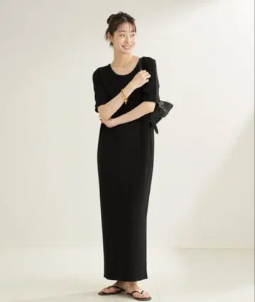 plage Rib 하프 슬리브 원피스