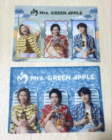 Mrs. GREEN APPLE 오리지널 비주얼 시트 2장 세트