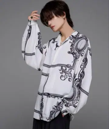 아들러 돌먼 슬리브 오픈 카라 셔츠