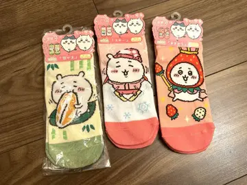 치이카와 (먼작귀) 지역 양말 3개 세트 미야기 리조트 후쿠오카