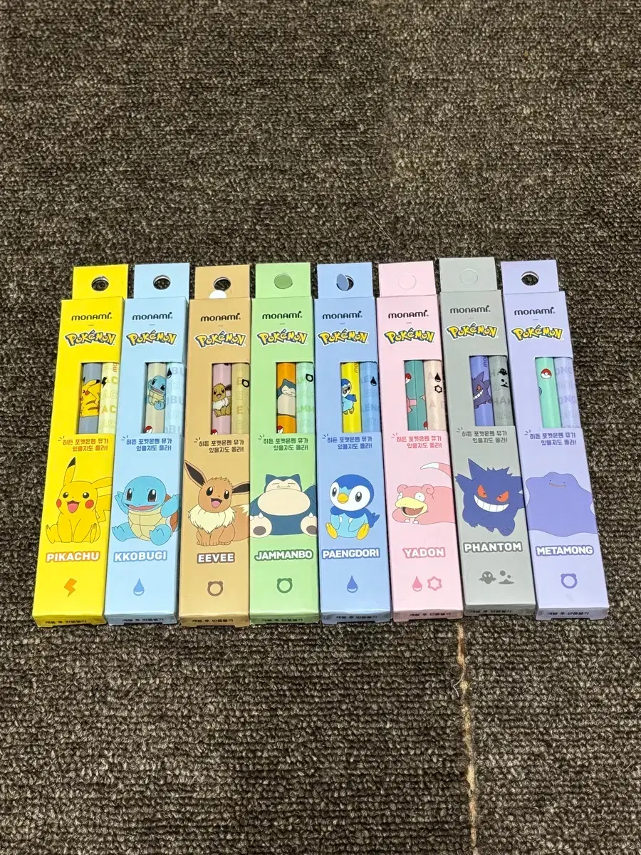 Monami 153 Pokemon Ballpoint Pen Set