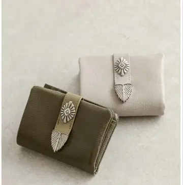 완판템 이아파피요네 두겹 지갑 콘초 버클 천연 가죽