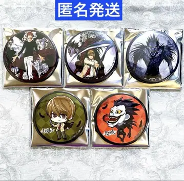 DEATH NOTE 데스노트 럭키 캔뱃지 야가미 라이토 류쿠 5종 세트