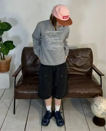 스터드 하프 팬츠 블랙 M