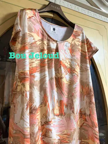 Bou Jeloud 반팔 튜닉 오렌지 계열