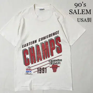 90's SALEM 바디 시카고 불스 USA제 프린트 티셔츠 1991