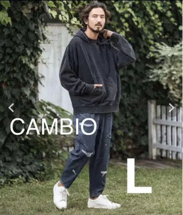 CAMBIO(캄비오) Hickory Denim 페인터 팬츠 L
