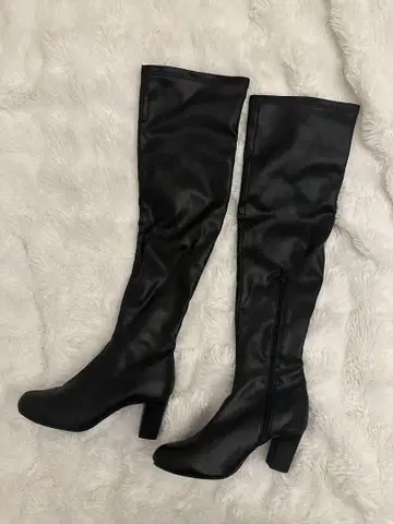 attagirl 니하이 부츠 블랙