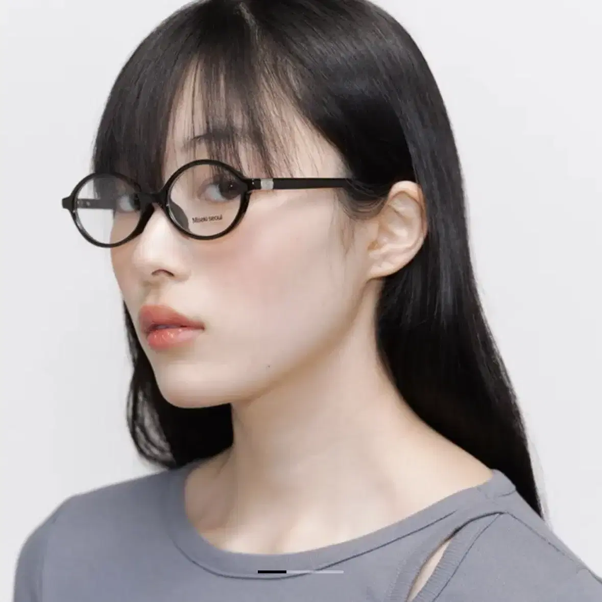 【Miseki SEOUL】25SS★ Signature logo round glasses 미세키서울(MISEKI SEOUL) Signature logo round glasses MAROON