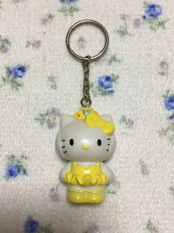 레어 헤이세이 레트로 산리오 키티 발레리나 피규어 마스코트 키링