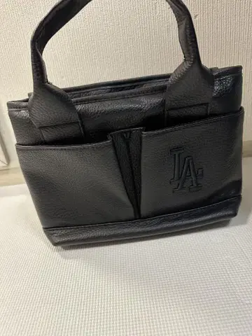 MLB LA 로고 블랙 토트백