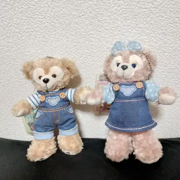닷피 & 셰리 메이 봉제 인형 키링 데님 세트