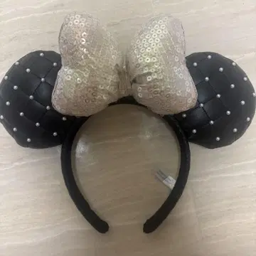디즈니 머리띠 블랙 리본