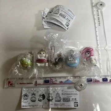 가챠 모프 샌드 도넛 냥 마스코트 5종 컴프 세트입니다.