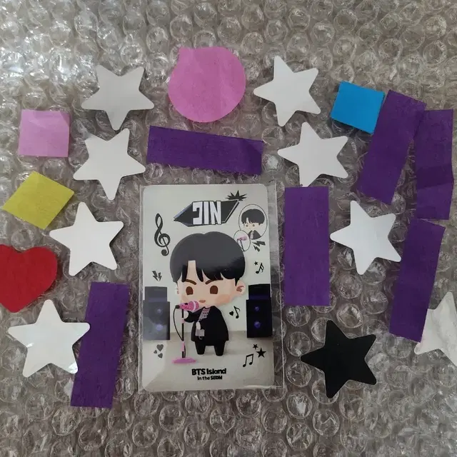 (컨페티) bts 방탄 runseokjin 런석진 인더섬 포카