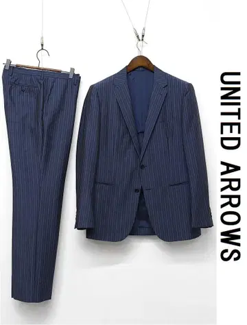 T298/UNITED ARROWS 셋업 수트 모헤어 혼방 50 파랑
