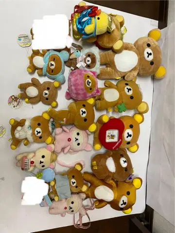 리락쿠마 봉제 인형 세트 시계