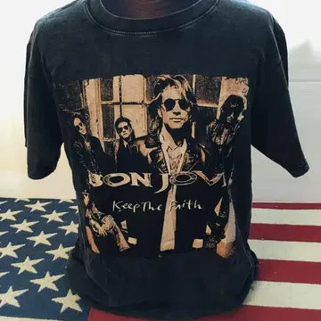 본 조비 BON JOVI L 밴딩 티셔츠 락 티셔츠