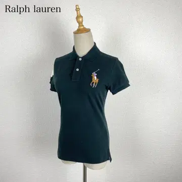 RALPH LAUREN 빅 포니 피케 셔츠 짙은 녹색