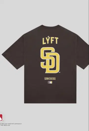 LYFT MLB 콜라보 빅 티셔츠