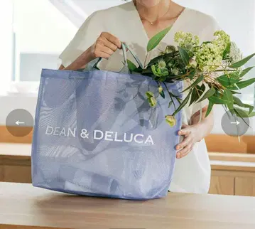 DEAN&DELUCA 메쉬 토트백 라일락 L 사이즈