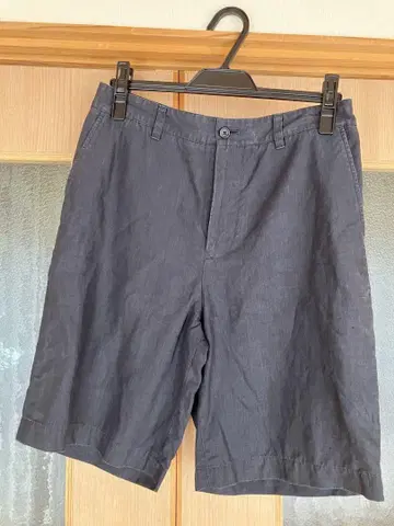 마가렛호웰 린넨 하프 팬츠 여성용 3 L 블랙
