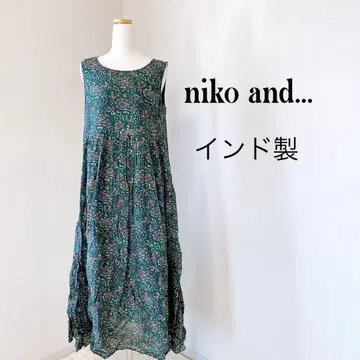 niko and... 니코 앤 페이즐리 무늬 슬리브리스 원피스