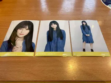 노기자카46 [이케다 에이사] 데님 원피스 브로마이드 3종 컴프