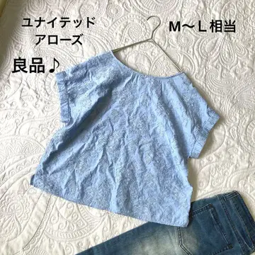 유나이티드 애로우즈] 티셔츠 블라우스 고품질 컷 자카드 봄/여름/가을