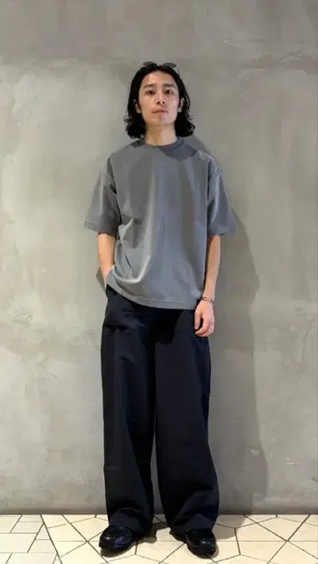 아이스 워시 분또 크루넥 티셔츠 XL 다크 그레이 시착만 한 상품