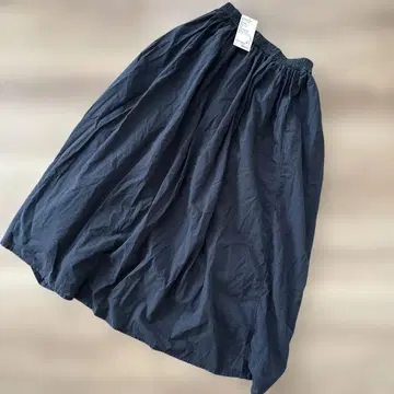 새상품 무인양품 MUJI 오가닉 코튼 개더 스커트 M-L