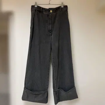 PATOU 와이드 데님 팬츠