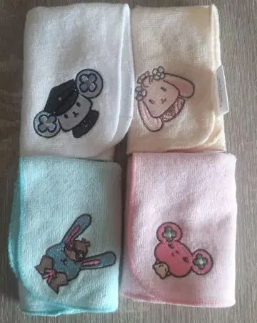 대반전 재판 메이지무라 콜라보 자수 핸드 타월 4종 세트