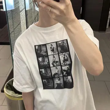 SELECTMOCA by son 모듬 프린트 오버 사이즈 티셔츠