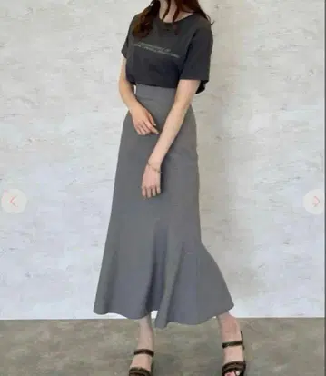 코코딜 머메이드 스커트 깅엄 체크