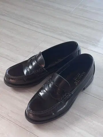 HARUTA 다크 브라운 로퍼 24cm EEE 일본제