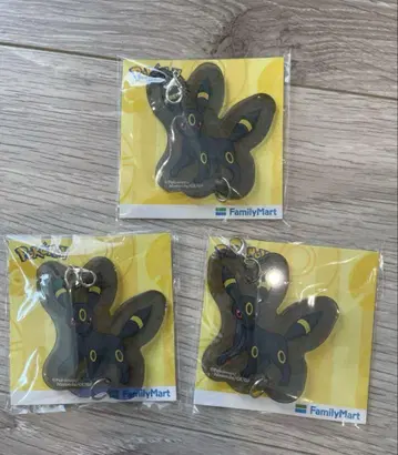훼미리마트 포켓몬 이브이 프렌즈 아크릴 키링 블래키 3개