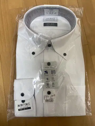 AOKI LES MUES 화이트 와이셔츠 L 사이즈