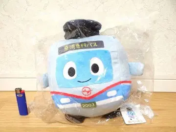 새상품 게이힌 급행 버스 케이마루 군 캐릭터 마스코트 봉제 인형 L