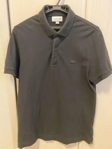 LACOSTE 블랙 피케 셔츠 M 사이즈